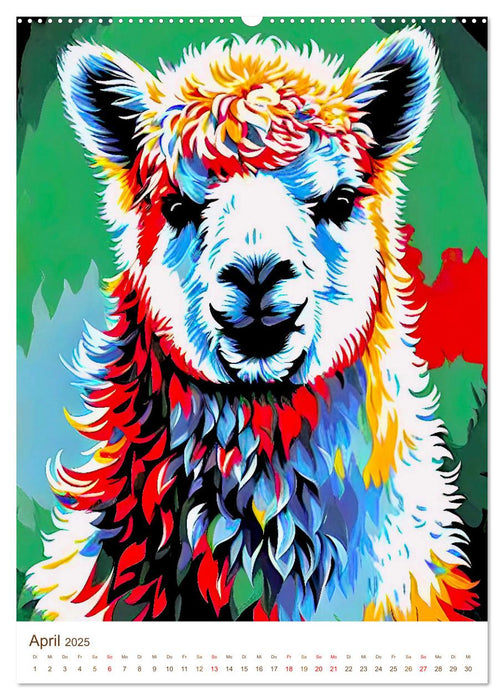 Schöne Alpakas (CALVENDO Premium Wandkalender 2025)