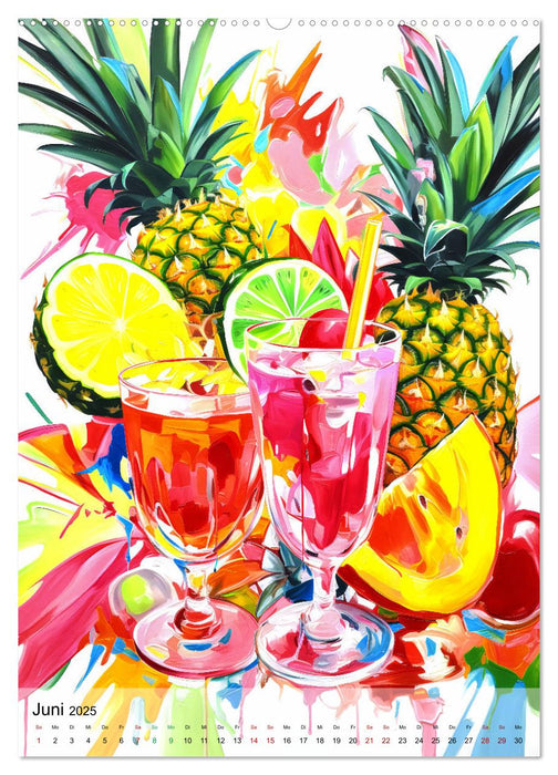 Abstrakte Cocktail-Palette! (CALVENDO Premium Wandkalender 2025)