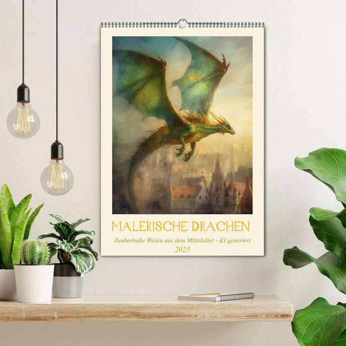 Malerische Drachen (CALVENDO Wandkalender 2025)