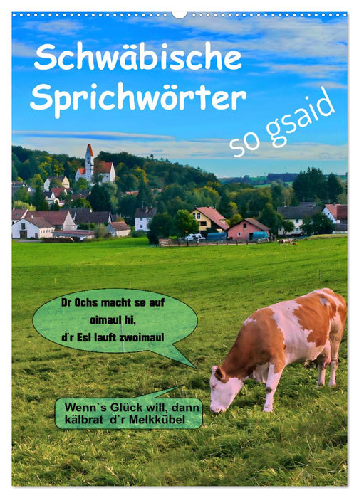 Schwäbische Sprichwörter - so gsaid (CALVENDO Wandkalender 2025)