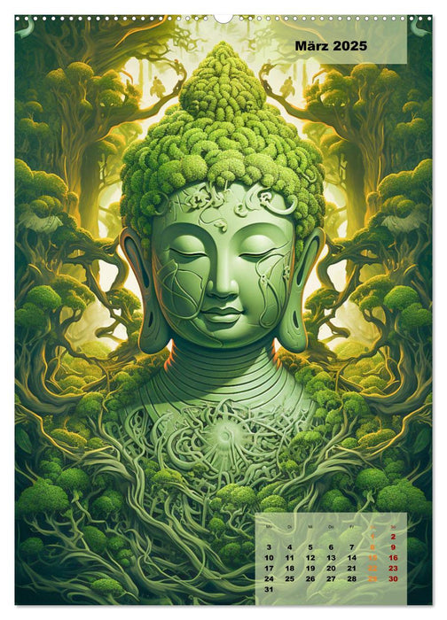 Jade Buddha - Finde die innere Mitte (CALVENDO Premium Wandkalender 2025)