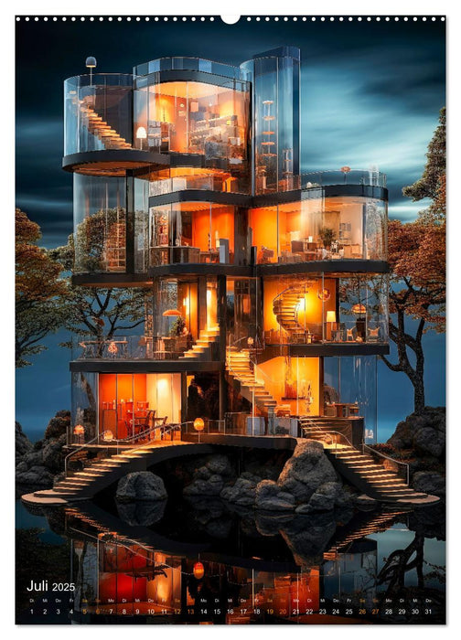 Blickpunkt Wohnen Häuser Zukunft (CALVENDO Premium Wandkalender 2025)