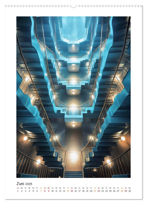 Skurrile Treppenhäuser (CALVENDO Premium Wandkalender 2025)