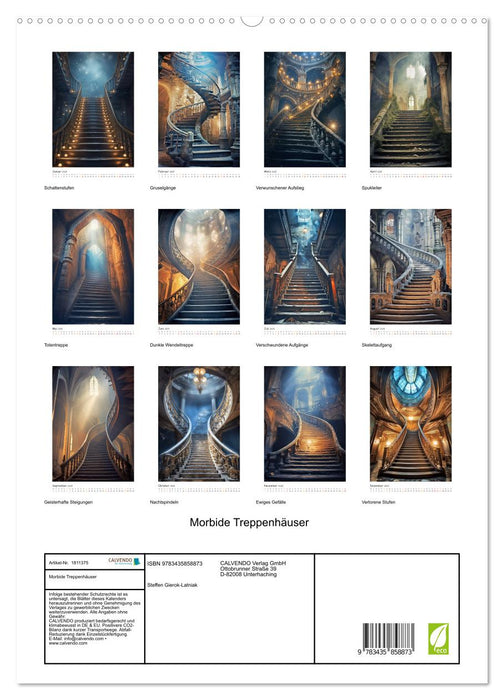 Morbide Treppenhäuser (CALVENDO Premium Wandkalender 2025)