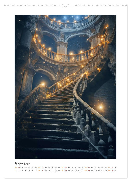 Morbide Treppenhäuser (CALVENDO Premium Wandkalender 2025)
