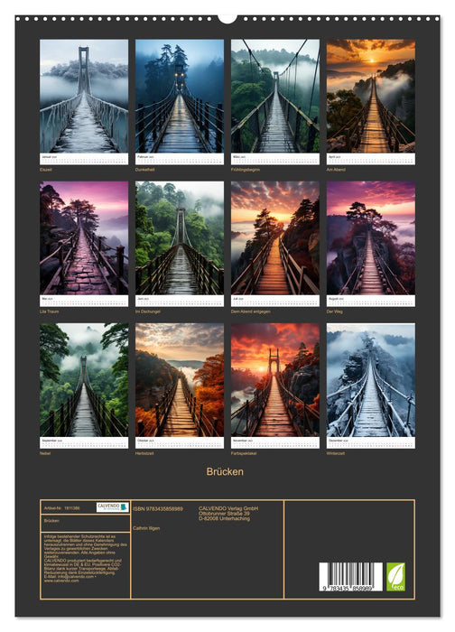 Brücken (CALVENDO Premium Wandkalender 2025)