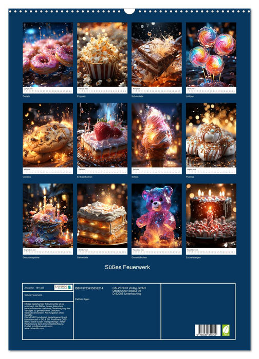 Süßes Feuerwerk (CALVENDO Wandkalender 2025)