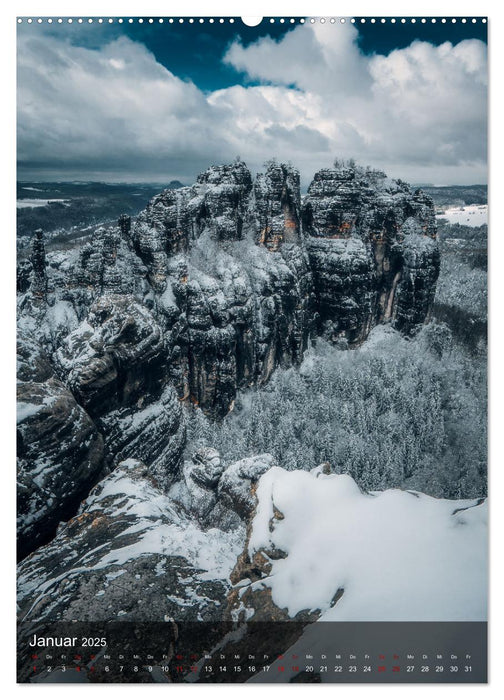 Reise durch die Sächsische Schweiz (CALVENDO Wandkalender 2025)