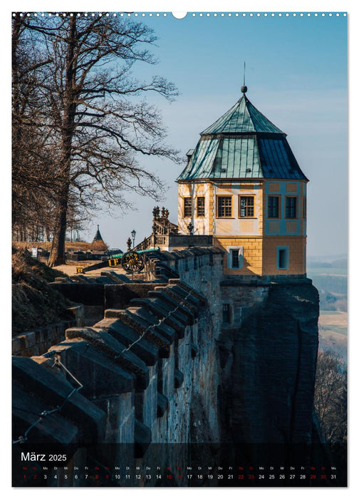 Reise durch die Sächsische Schweiz (CALVENDO Wandkalender 2025)