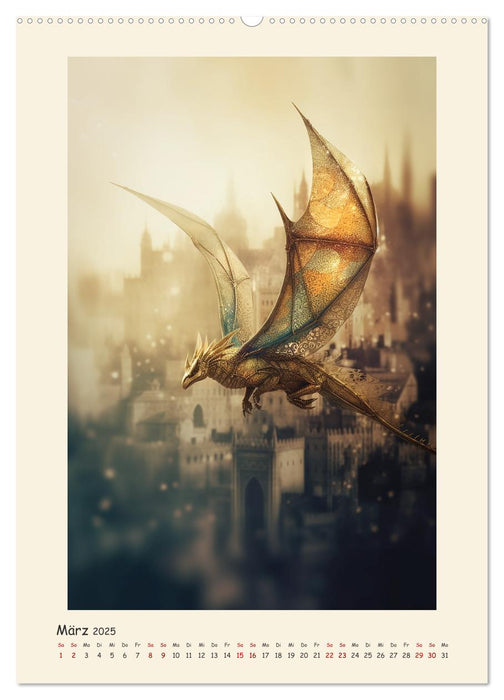 Malerische Drachen (CALVENDO Premium Wandkalender 2025)