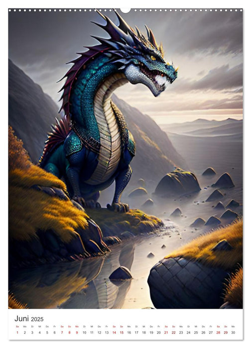 Die Magie der Drachen - Mystisches und Schauriges (CALVENDO Premium Wandkalender 2025)