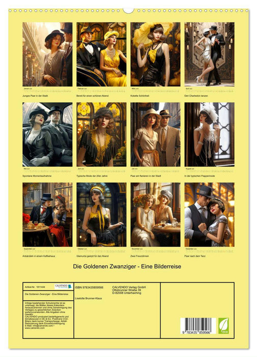 Die Goldenen Zwanziger - Eine Bilderreise (CALVENDO Premium Wandkalender 2025)