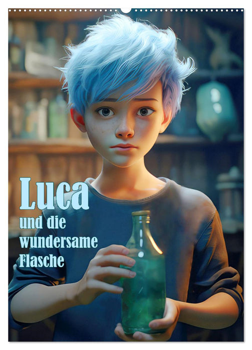 Luca und die wundersame Flasche (CALVENDO Wandkalender 2025)