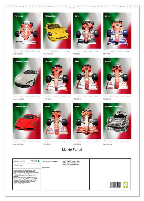 Il Mondo Ferrari (CALVENDO Wandkalender 2025)