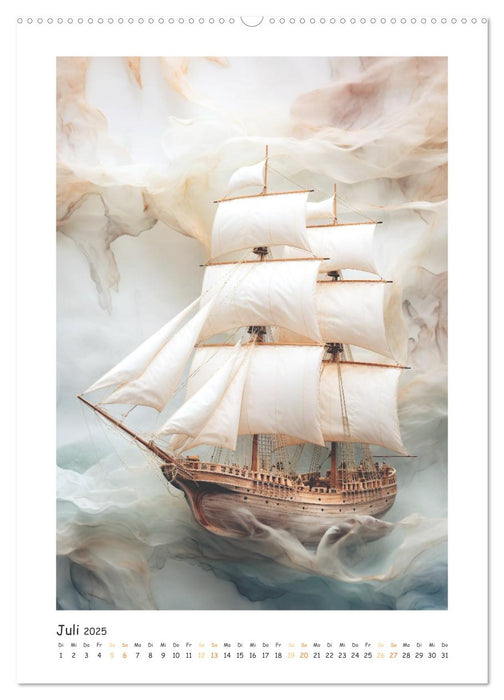 Maritime Kunst (CALVENDO Premium Wandkalender 2025)