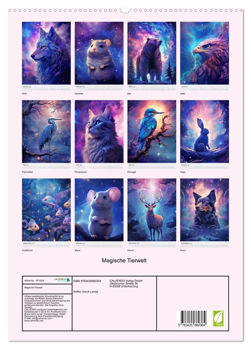 Magische Tierwelt (CALVENDO Premium Wandkalender 2025)
