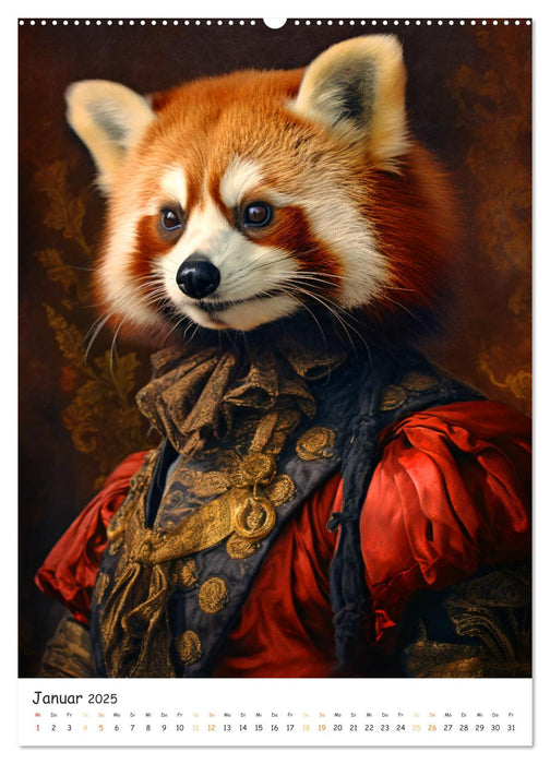 Tierische Kunst - Eine Sammlung von Renaissance-Gemälden mit tierischen Motiven (CALVENDO Wandkalender 2025)