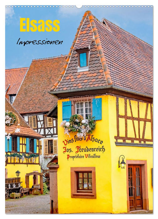 Elsass - Impressionen (CALVENDO Wandkalender 2025)