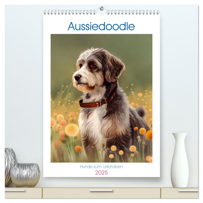 Aussiedoodle - Hunde zum Liebhaben (CALVENDO Premium Wandkalender 2025)