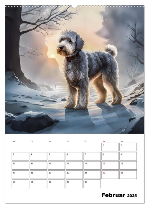 Aussiedoodle - Hunde zum Liebhaben (CALVENDO Premium Wandkalender 2025)