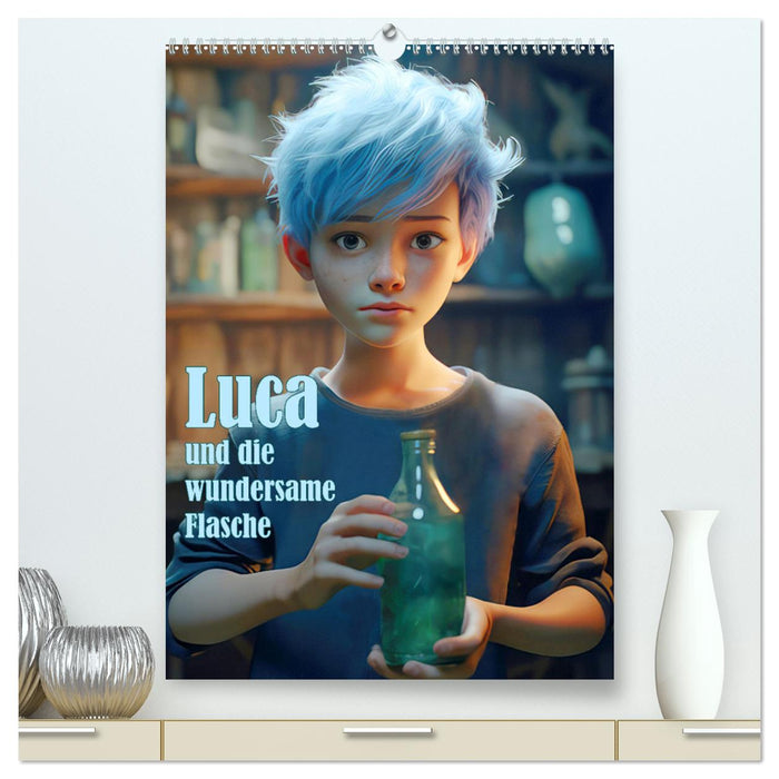 Luca und die wundersame Flasche (CALVENDO Premium Wandkalender 2025)