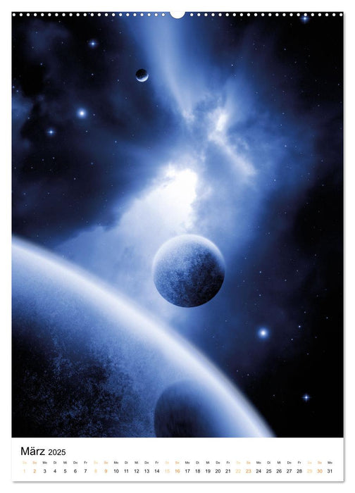 Galaxien und Nebulare (CALVENDO Wandkalender 2025)