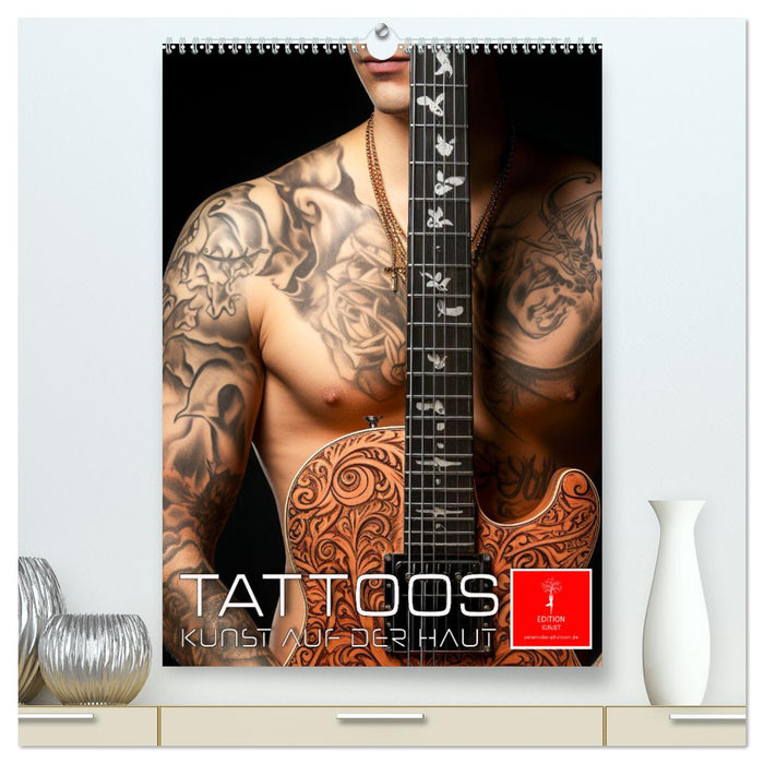 Tattoos Kunst auf der Haut (CALVENDO Premium Wandkalender 2025)