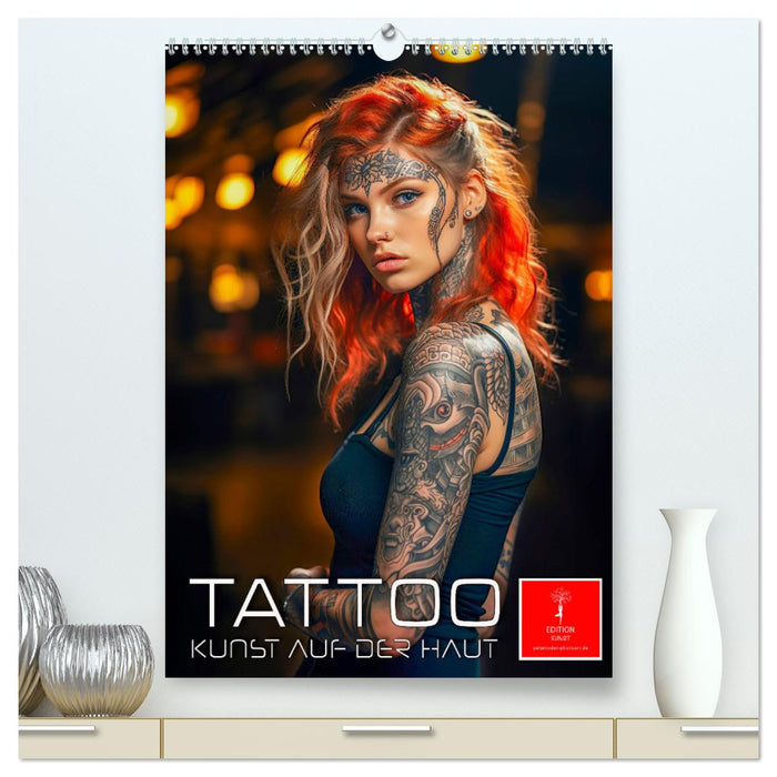 Tattoo Kunst auf der Haut (CALVENDO Premium Wandkalender 2025)