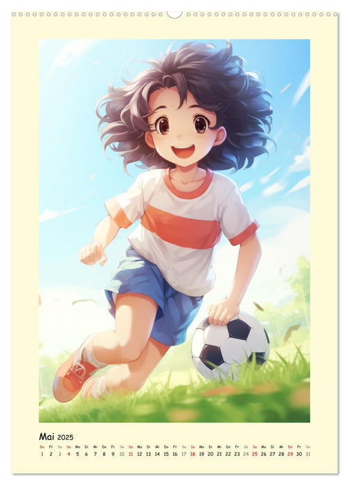 Mädchen. Der Alltag zauberhafter Manga-Girls (CALVENDO Wandkalender 2025)