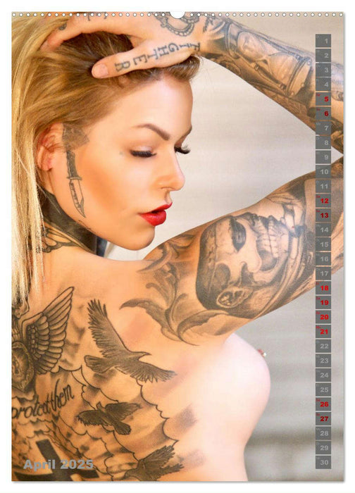 Beauty Tattoo Girls 2025 (CALVENDO Wandkalender 2025)