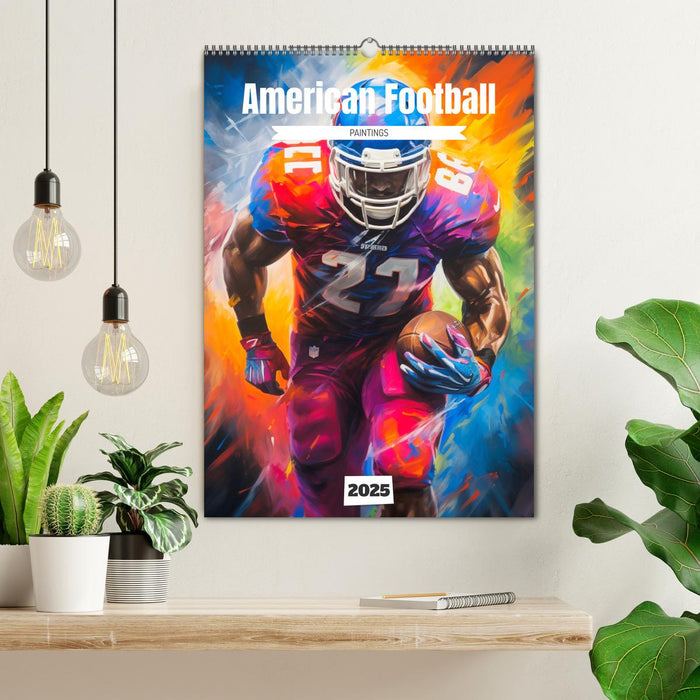 American Football. Paintings (CALVENDO Wandkalender 2025)