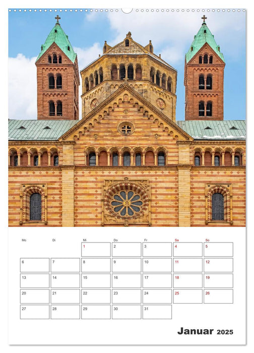 Stadt Speyer - Reiseplaner (CALVENDO Premium Wandkalender 2025)