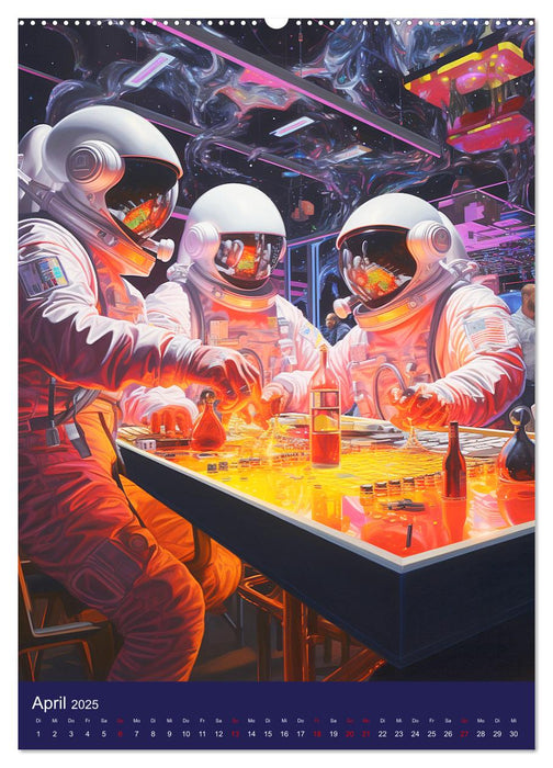 Our future in space. Pulsierendes Leben auf neuen Planeten (CALVENDO Premium Wandkalender 2025)