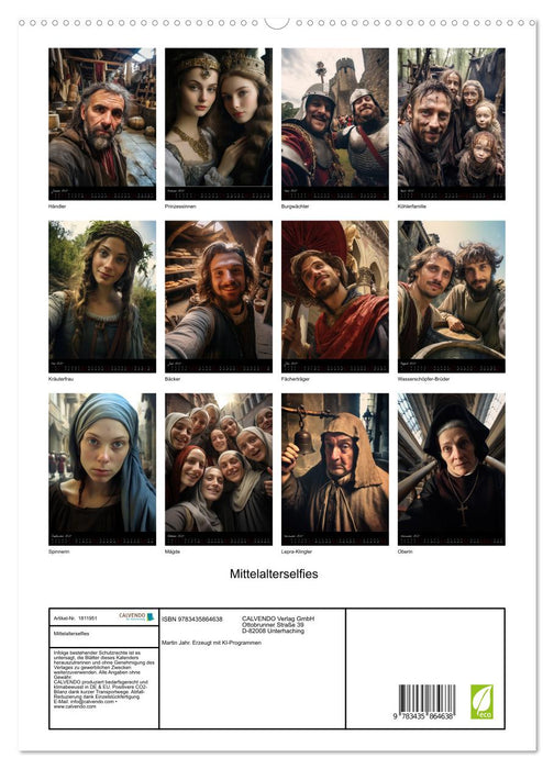 Mittelalterselfies (CALVENDO Premium Wandkalender 2025)