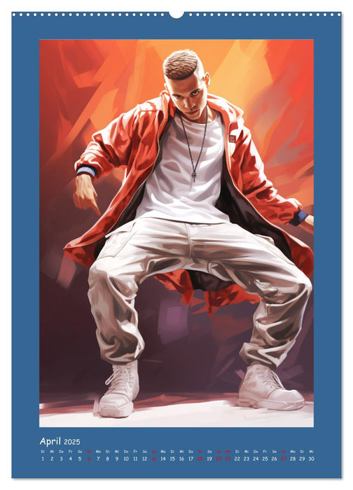 Urban Dancer. Streetstyle-Szene-Illustrationen (CALVENDO Premium Wandkalender 2025)