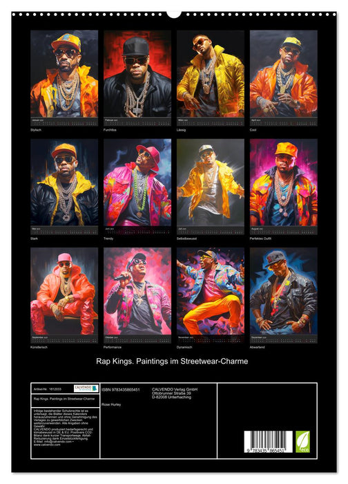 Rap Kings. Paintings im Streetwear-Charme (CALVENDO Premium Wandkalender 2025)