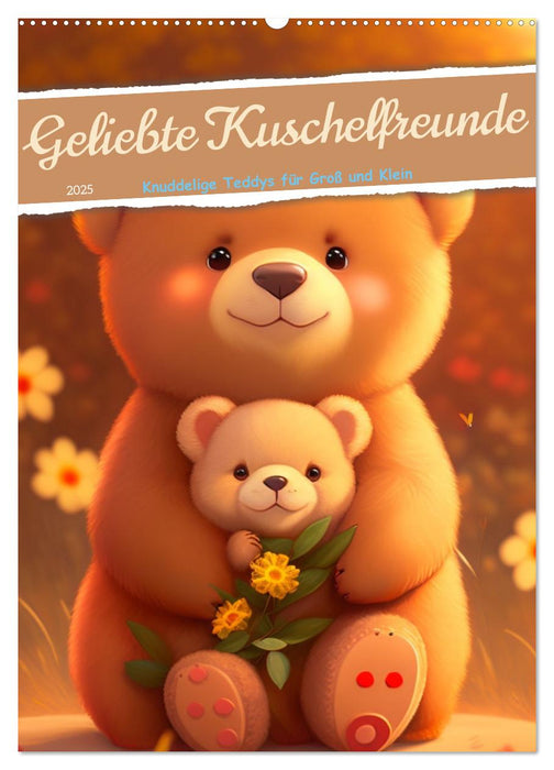 Knuddelige Kuschelfreunde (CALVENDO Wandkalender 2025)