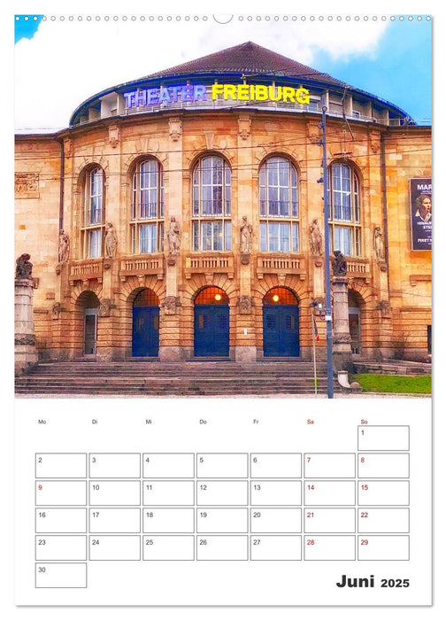 Freiburg - Reiseplaner (CALVENDO Wandkalender 2025)