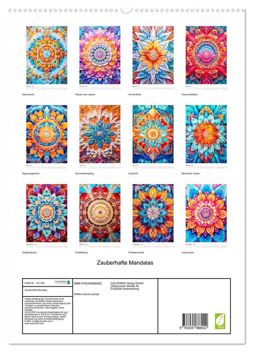 Zauberhafte Mandalas (CALVENDO Premium Wandkalender 2025)