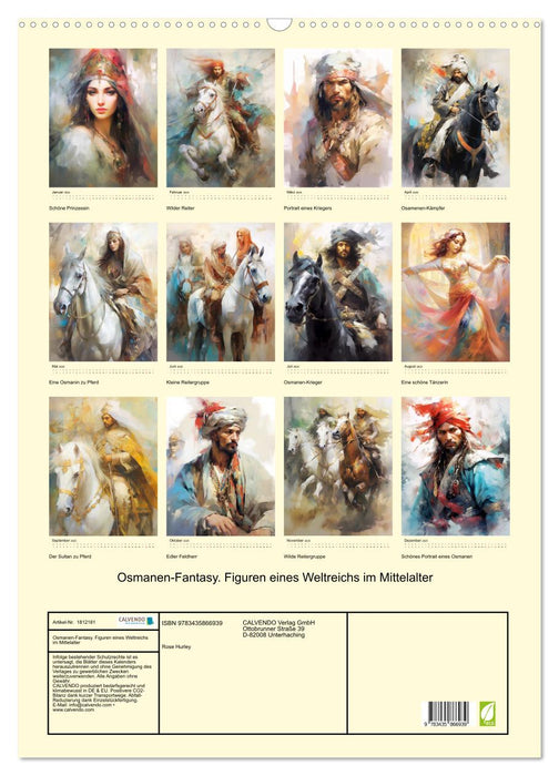 Osmanen-Fantasy. Figuren eines Weltreichs im Mittelalter (CALVENDO Wandkalender 2025)