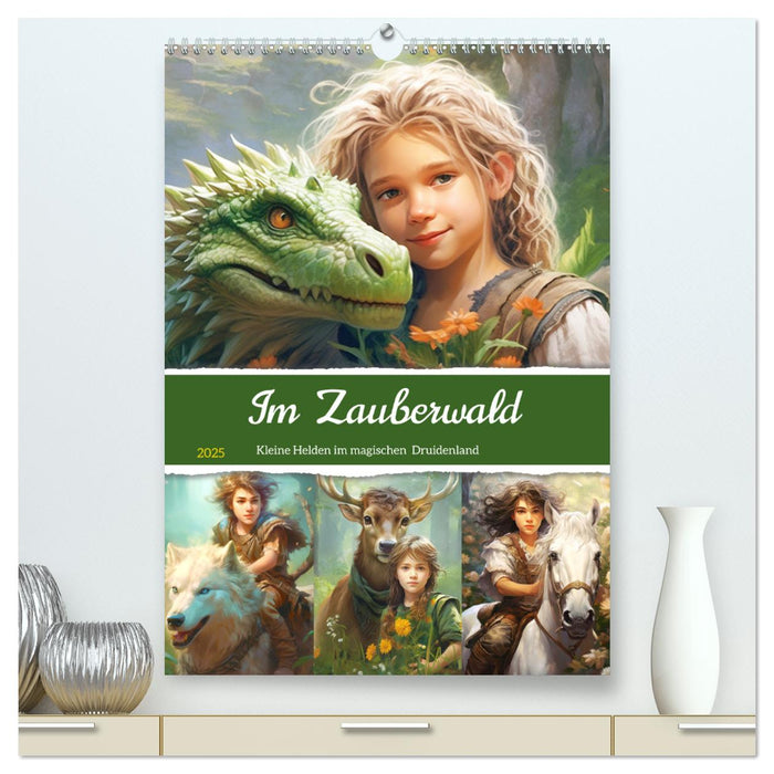 Im Zauberwald. Kleine Helden im magischen Druidenland (CALVENDO Premium Wandkalender 2025)