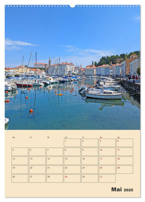 Piran, Sloweniens Perle am Mittelmeer (CALVENDO Wandkalender 2025)