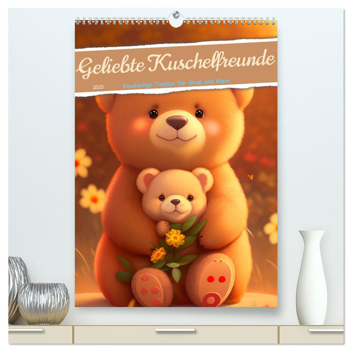 Knuddelige Kuschelfreunde (CALVENDO Premium Wandkalender 2025)