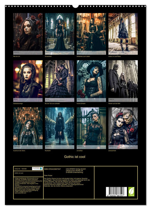 Gothic ist cool (CALVENDO Premium Wandkalender 2025)