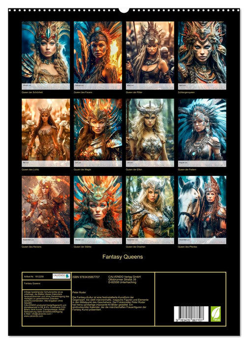 Fantasy Queens (CALVENDO Premium Wandkalender 2025)