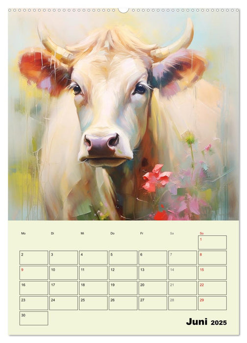 Zauberhafte Kühe. Duftige Aquarelle von tollen Tieren (CALVENDO Wandkalender 2025)