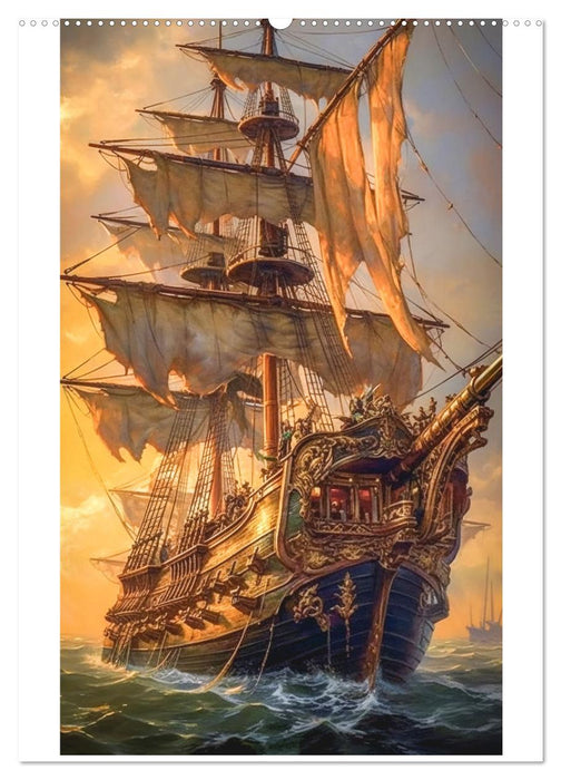 Piratenschiffe (CALVENDO Premium Wandkalender 2025)
