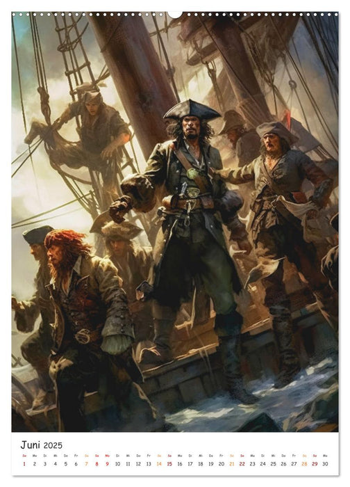 Piraten Legende (CALVENDO Premium Wandkalender 2025)