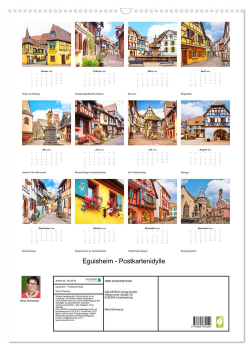 Eguisheim - Postkartenidylle (CALVENDO Wandkalender 2025)