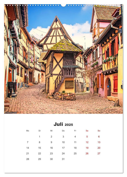 Eguisheim - Postkartenidylle (CALVENDO Premium Wandkalender 2025)